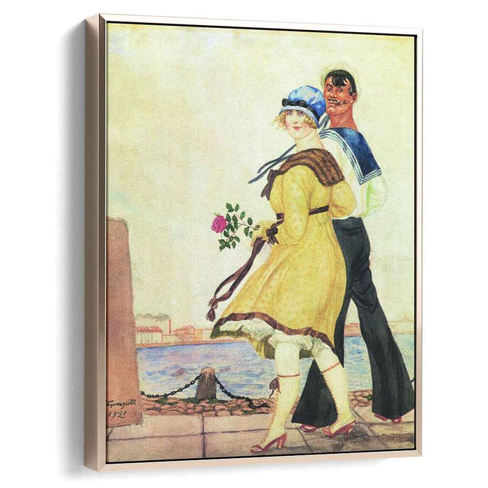 Sailor and His Girl (1921) by Boris Kustodiev