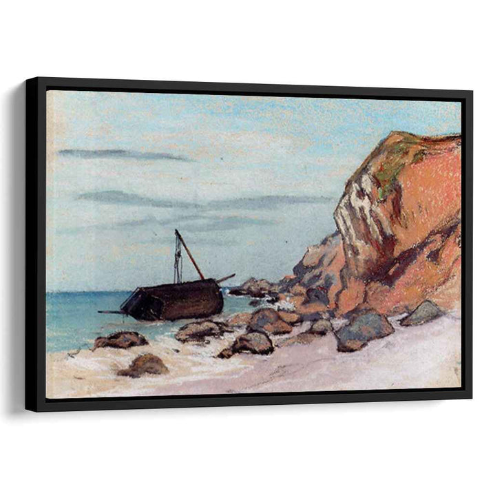 Saint-Adresse, Beached Sailboat by Claude Monet