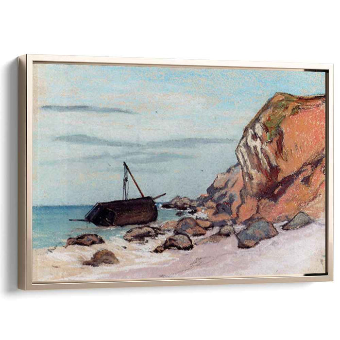 Saint-Adresse, Beached Sailboat by Claude Monet