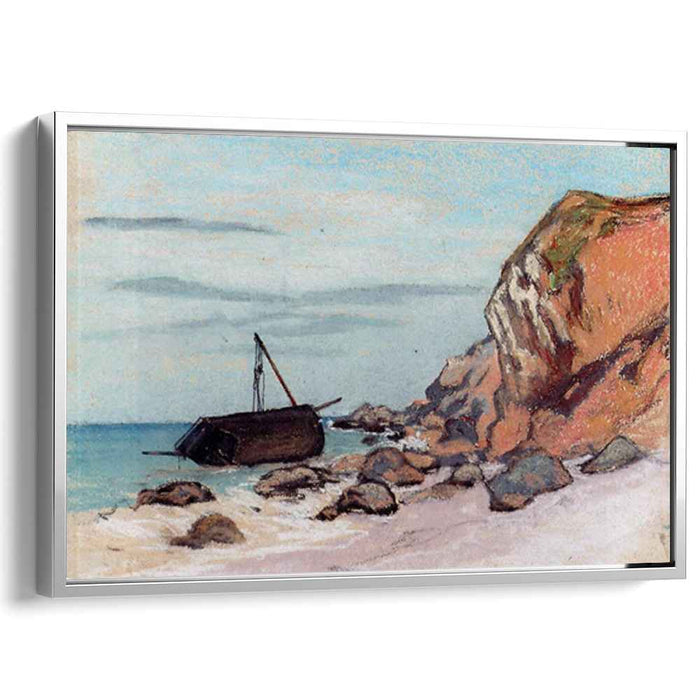 Saint-Adresse, Beached Sailboat by Claude Monet