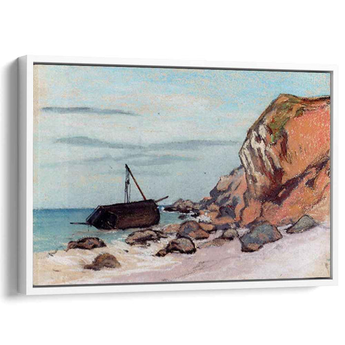 Saint-Adresse, Beached Sailboat by Claude Monet