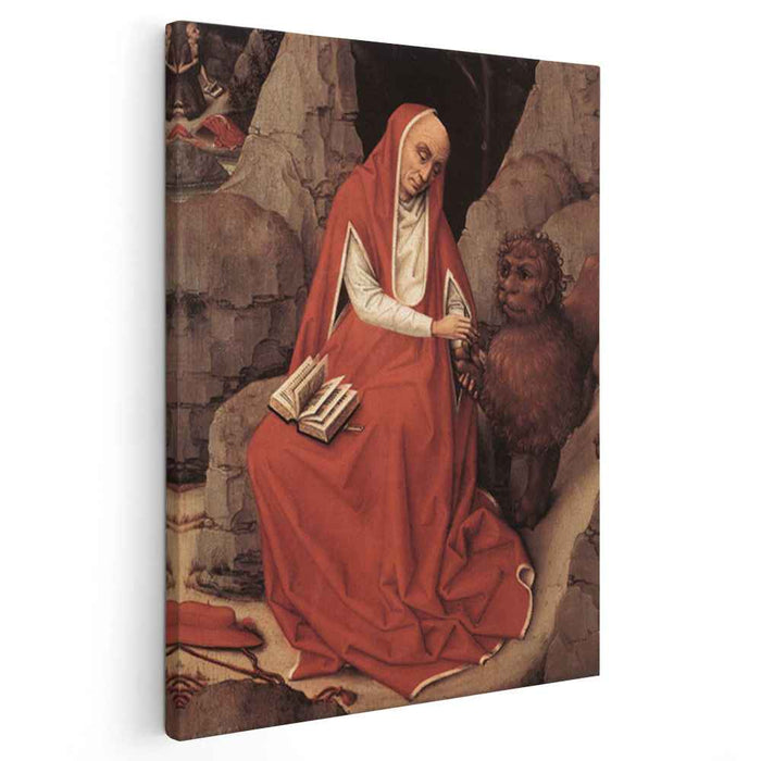 Saint Jerome and the Lion (1450) by Rogier van der Weyden