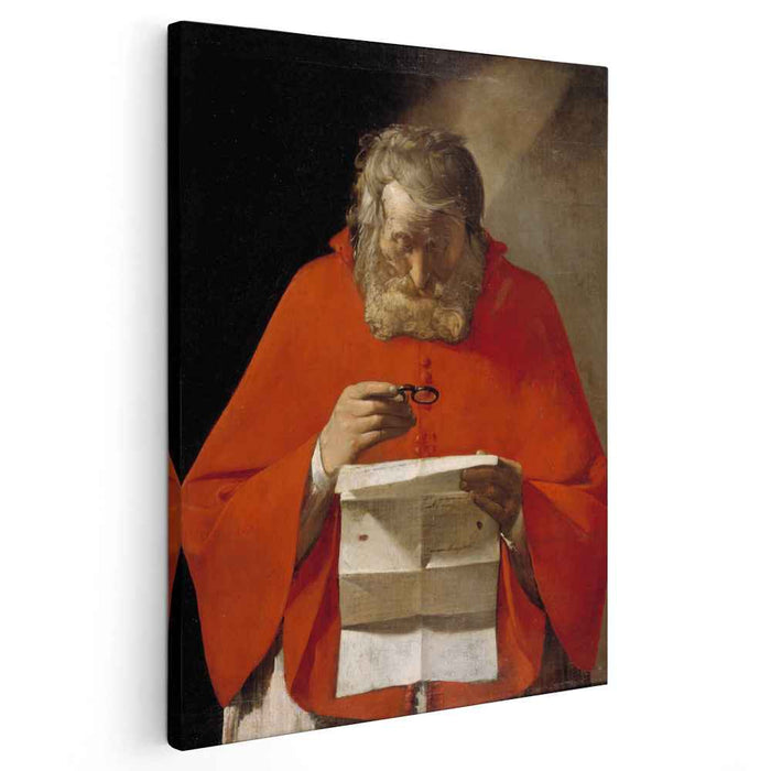 Saint Jerome reading a letter (1629) by Georges de la Tour