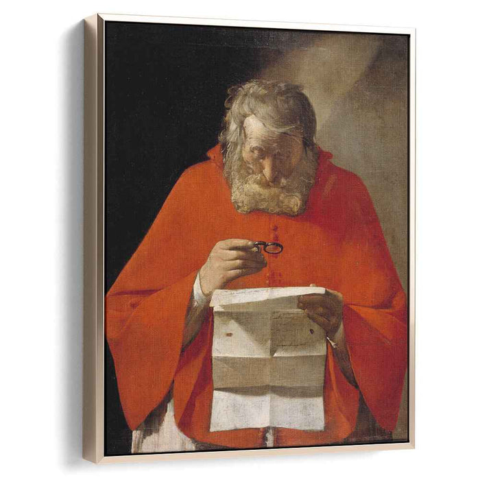 Saint Jerome reading a letter (1629) by Georges de la Tour