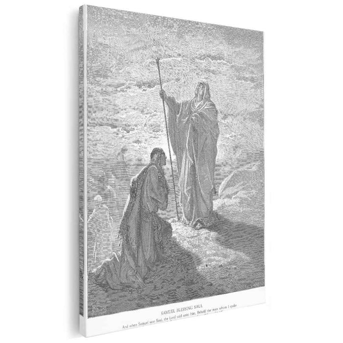 Samuel Blesses Saul by Gustave Dore