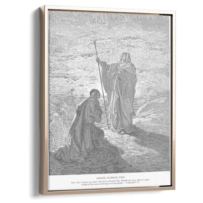 Samuel Blesses Saul by Gustave Dore
