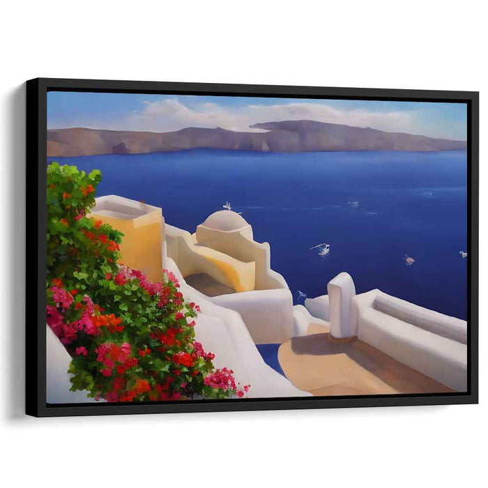 Tuscan Sunlight Glow: A Mediterranean Paradise Canvas Art
