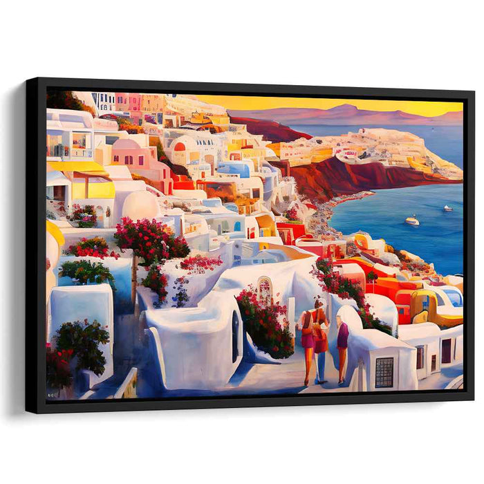 Olive Grove Reverie: A Mediterranean Dreamscape Canvas Art Print