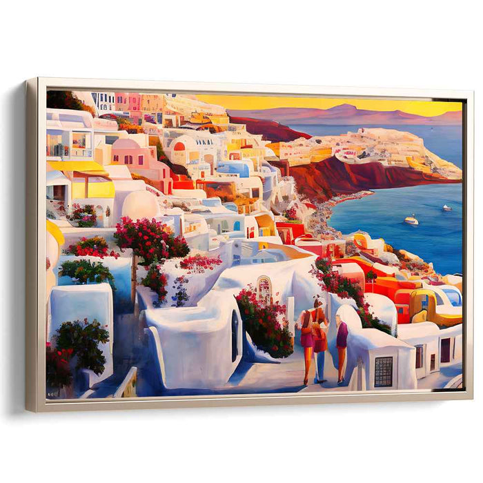 Olive Grove Reverie: A Mediterranean Dreamscape Canvas Art Print