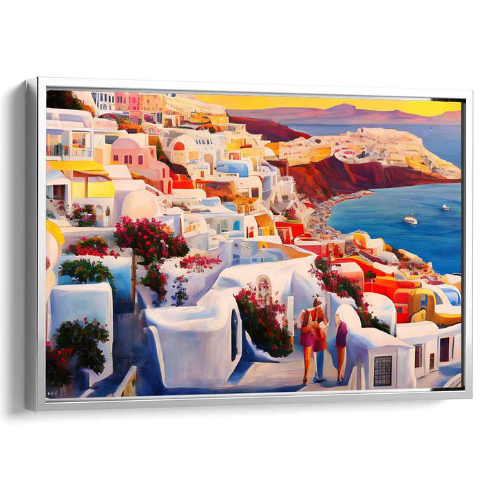 Olive Grove Reverie: A Mediterranean Dreamscape Canvas Art Print