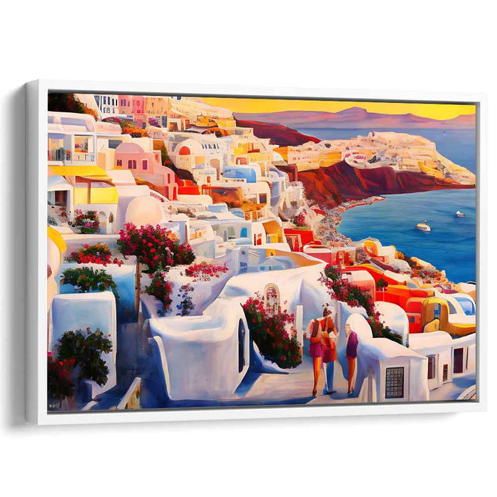 Olive Grove Reverie: A Mediterranean Dreamscape Canvas Art Print