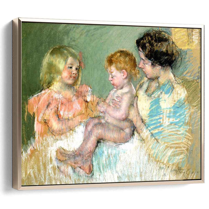 Sara and Her Mother with the Baby (1901) by Mary Cassatt