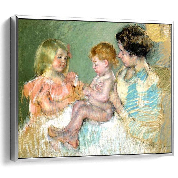 Sara and Her Mother with the Baby (1901) by Mary Cassatt