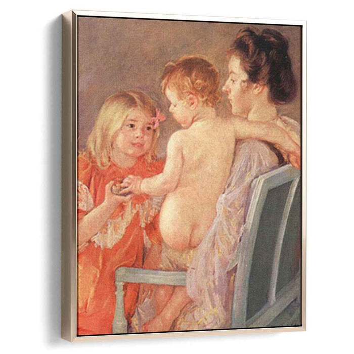 Sara Handing a Toy to the Baby (1901) by Mary Cassatt