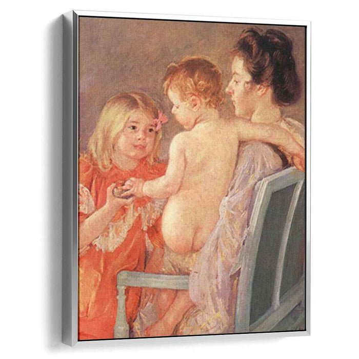 Sara Handing a Toy to the Baby (1901) by Mary Cassatt