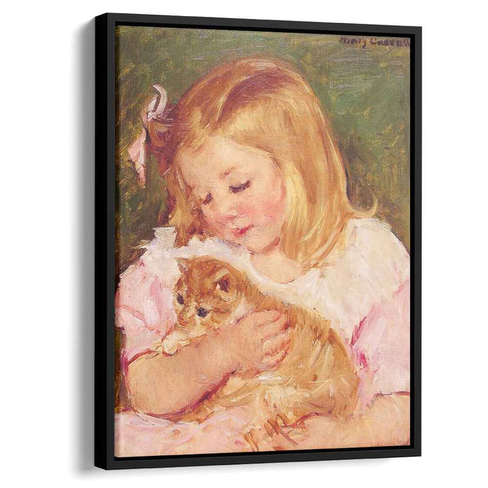 Sara Holding A Cat (1908) by Mary Cassatt