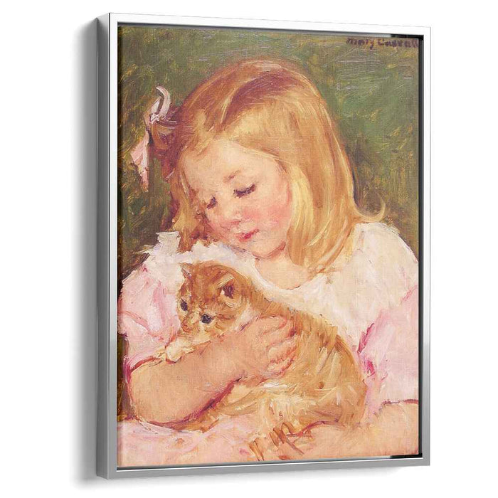 Sara Holding A Cat (1908) by Mary Cassatt