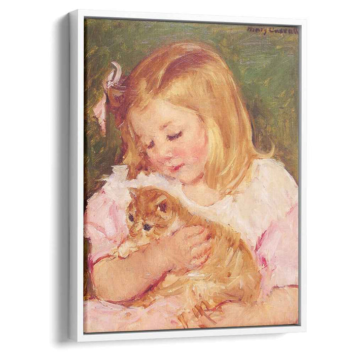Sara Holding A Cat (1908) by Mary Cassatt