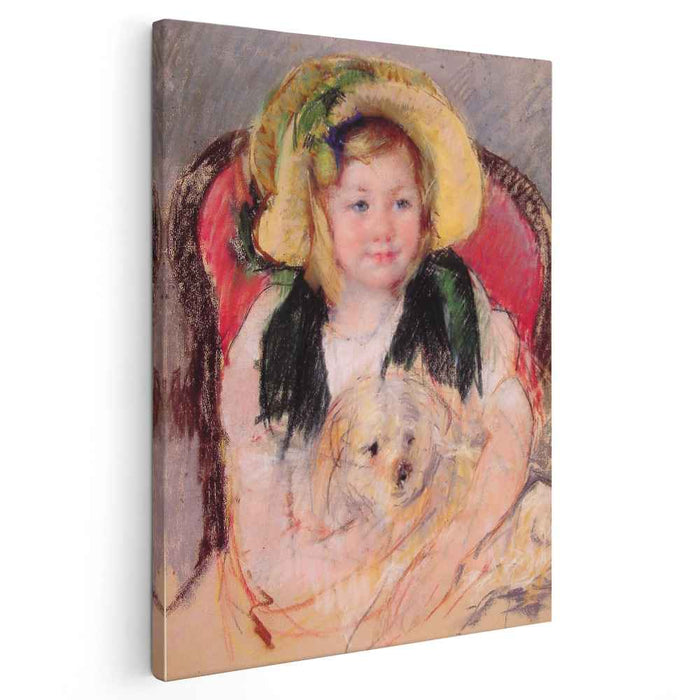 Sara with her dog (1901) by Mary Cassatt