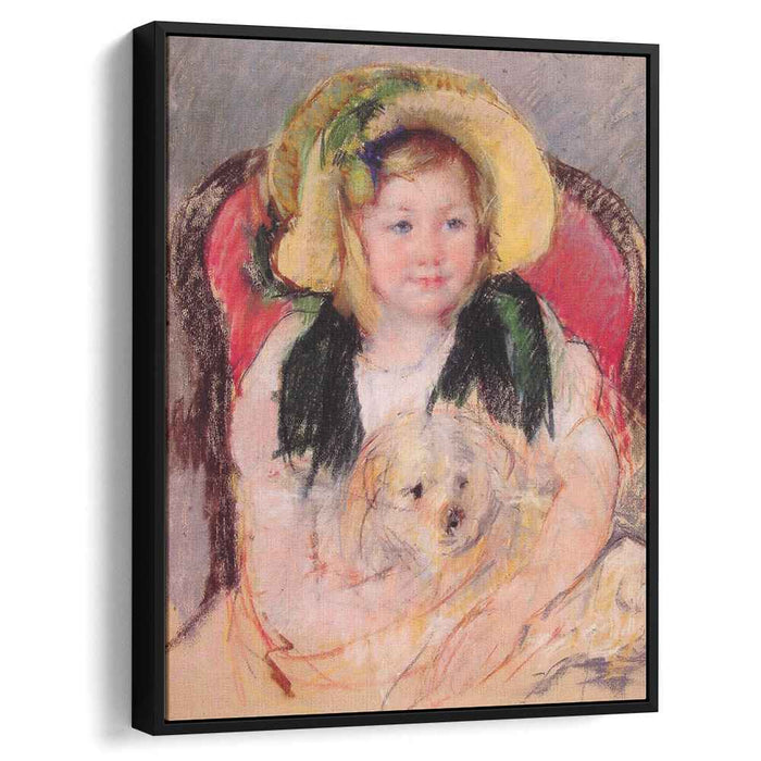 Sara with her dog (1901) by Mary Cassatt