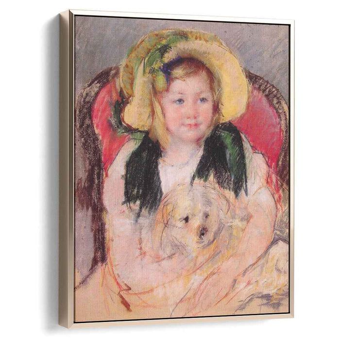 Sara with her dog (1901) by Mary Cassatt