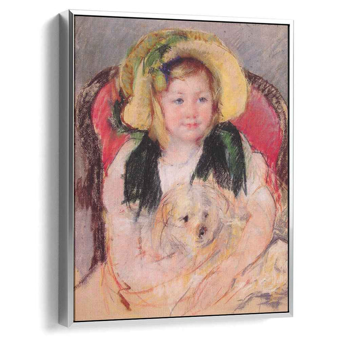 Sara with her dog (1901) by Mary Cassatt