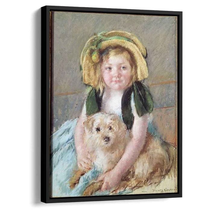 Sara with her dog by Mary Cassatt