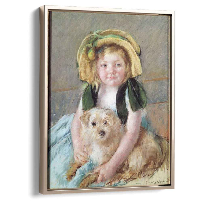 Sara with her dog by Mary Cassatt