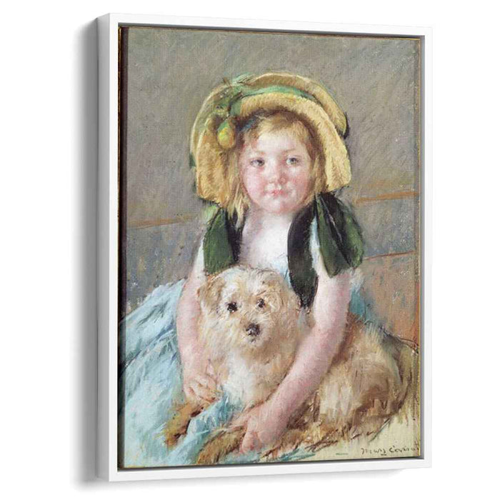 Sara with her dog by Mary Cassatt