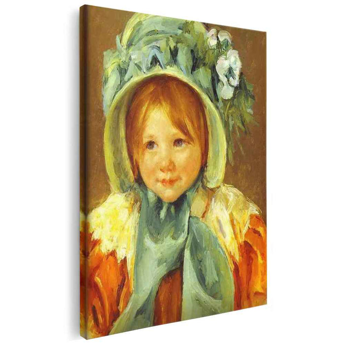 Sarah in a Green Bonnet (1901) by Mary Cassatt