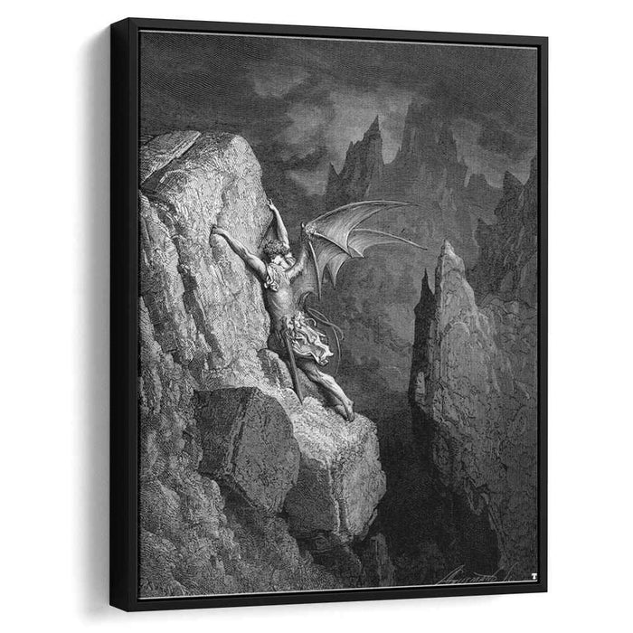 Satan's Flight Through Chaos (1868) by Gustave Dore