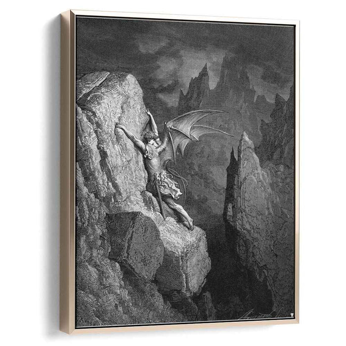 Satan's Flight Through Chaos (1868) by Gustave Dore