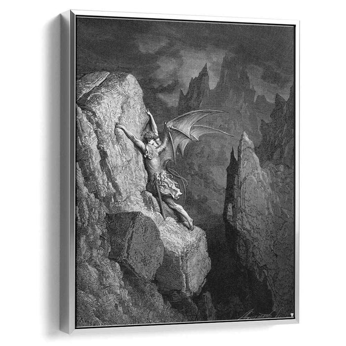 Satan's Flight Through Chaos (1868) by Gustave Dore