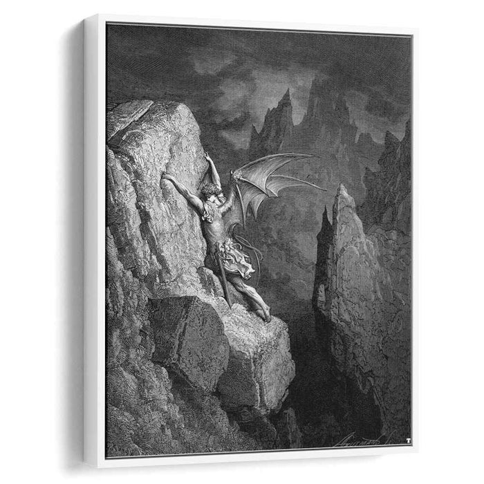 Satan's Flight Through Chaos (1868) by Gustave Dore