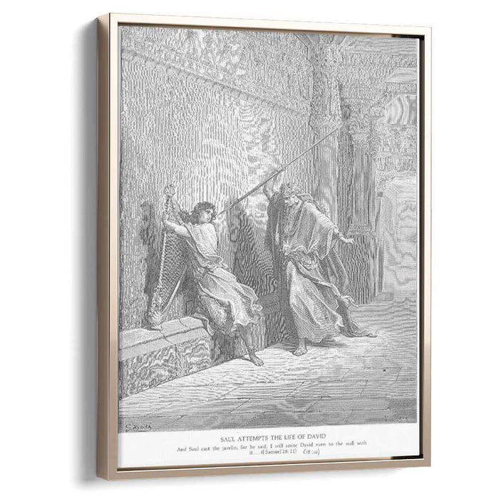 Saul Attempts to Kill David by Gustave Dore