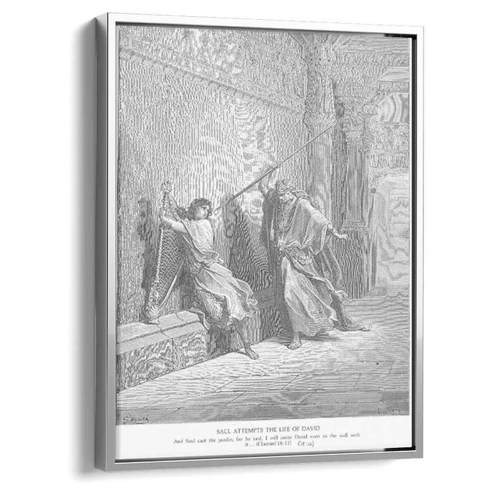 Saul Attempts to Kill David by Gustave Dore