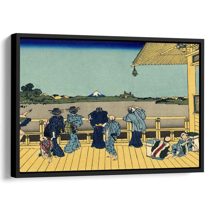 Sazai hall - 500 Rakan temples by Katsushika Hokusai