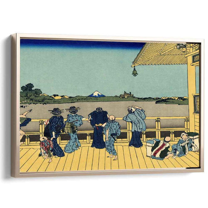 Sazai hall - 500 Rakan temples by Katsushika Hokusai