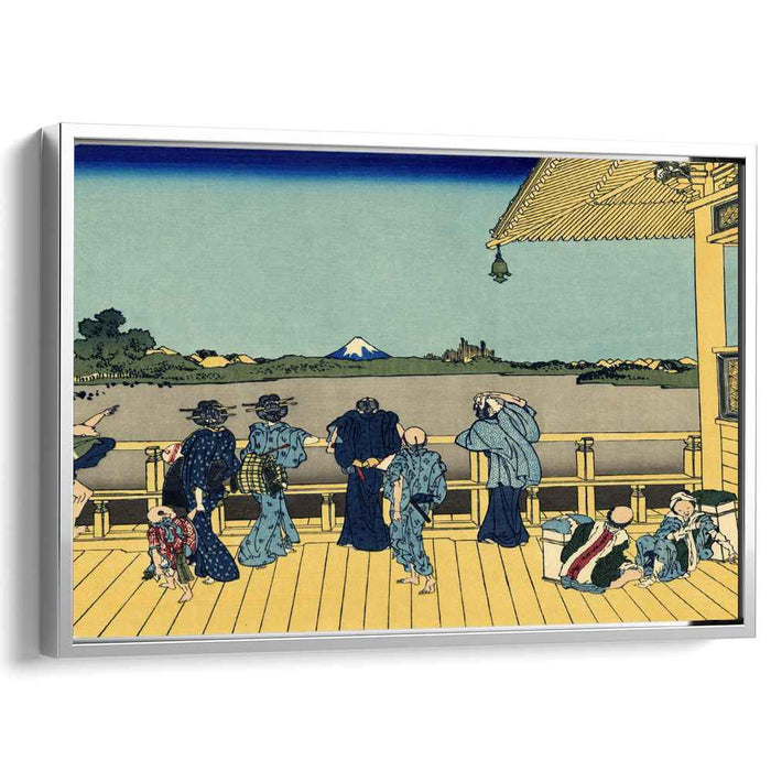 Sazai hall - 500 Rakan temples by Katsushika Hokusai