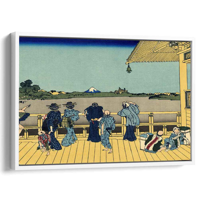 Sazai hall - 500 Rakan temples by Katsushika Hokusai