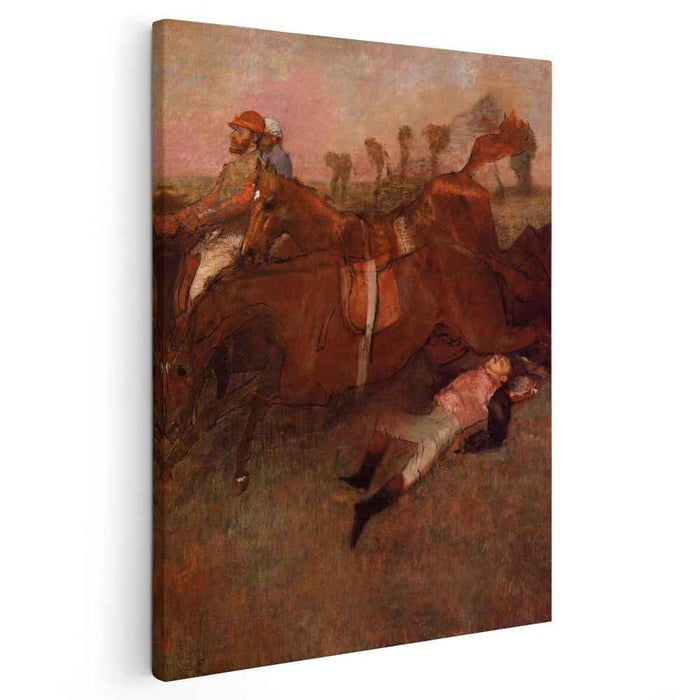Scene from the Steeplechase - the Fallen Jockey (1866) by Edgar Degas