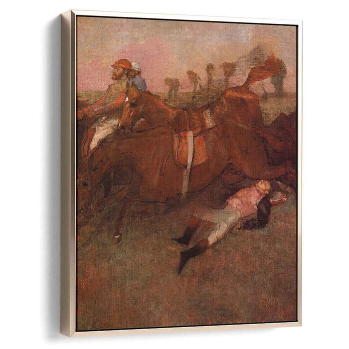 Scene from the Steeplechase - the Fallen Jockey (1866) by Edgar Degas