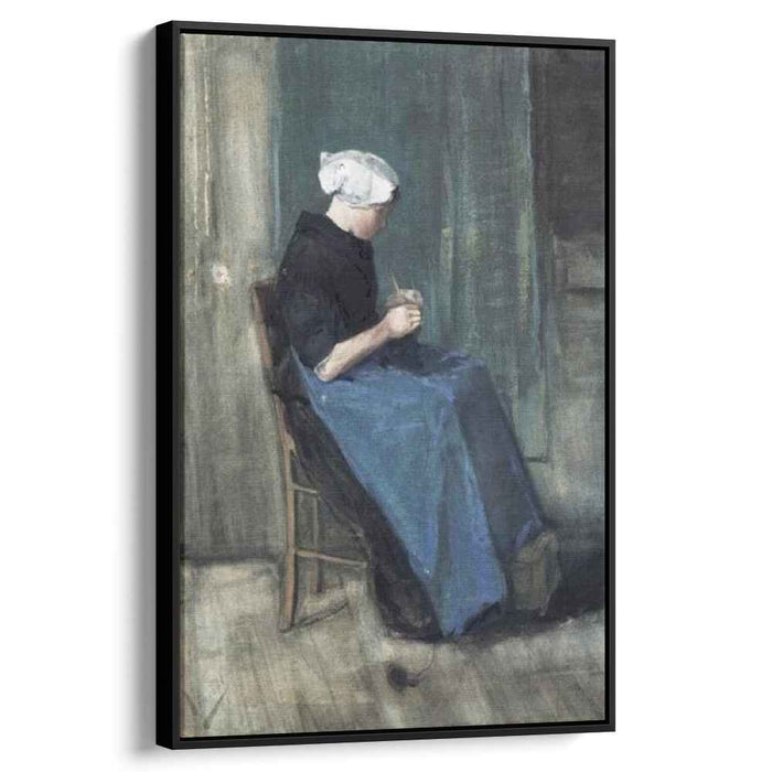 Scheveningen Woman Knitting (1881) by Vincent van Gogh