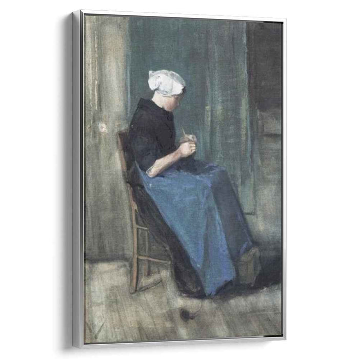 Scheveningen Woman Knitting (1881) by Vincent van Gogh