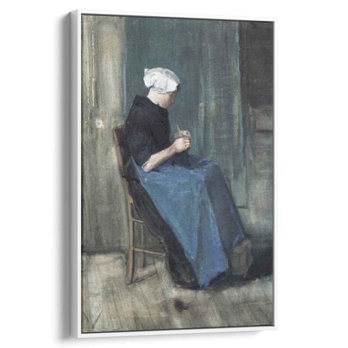 Scheveningen Woman Knitting (1881) by Vincent van Gogh