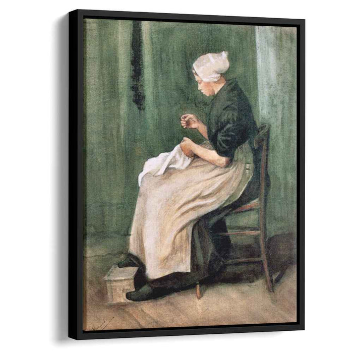 Scheveningen Woman Sewing (1882) by Vincent van Gogh