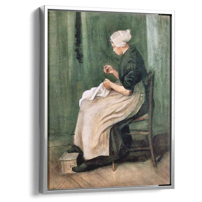Scheveningen Woman Sewing (1882) by Vincent van Gogh