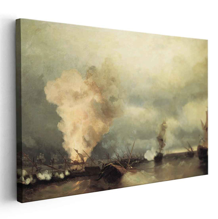 Sea battle near Vyborg (1846) by Ivan Aivazovsky