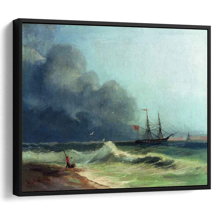 Sea before storm (1856) by Ivan Aivazovsky