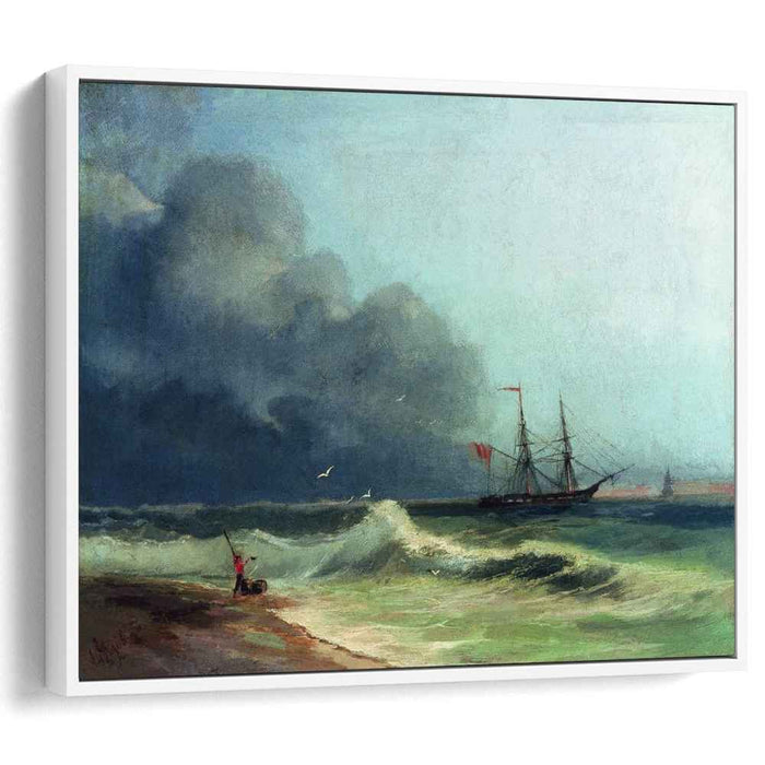 Sea before storm (1856) by Ivan Aivazovsky